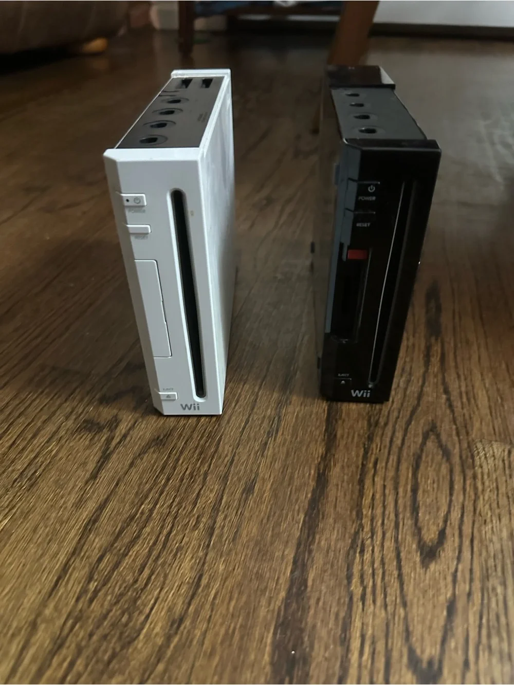 2 Nintendo Wii Consoles - Black and White (Read Description)